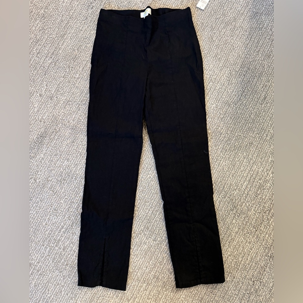 Maeve Anthropologie Black Ankle Pants Petite S Slim Straight Career Trousers NWT